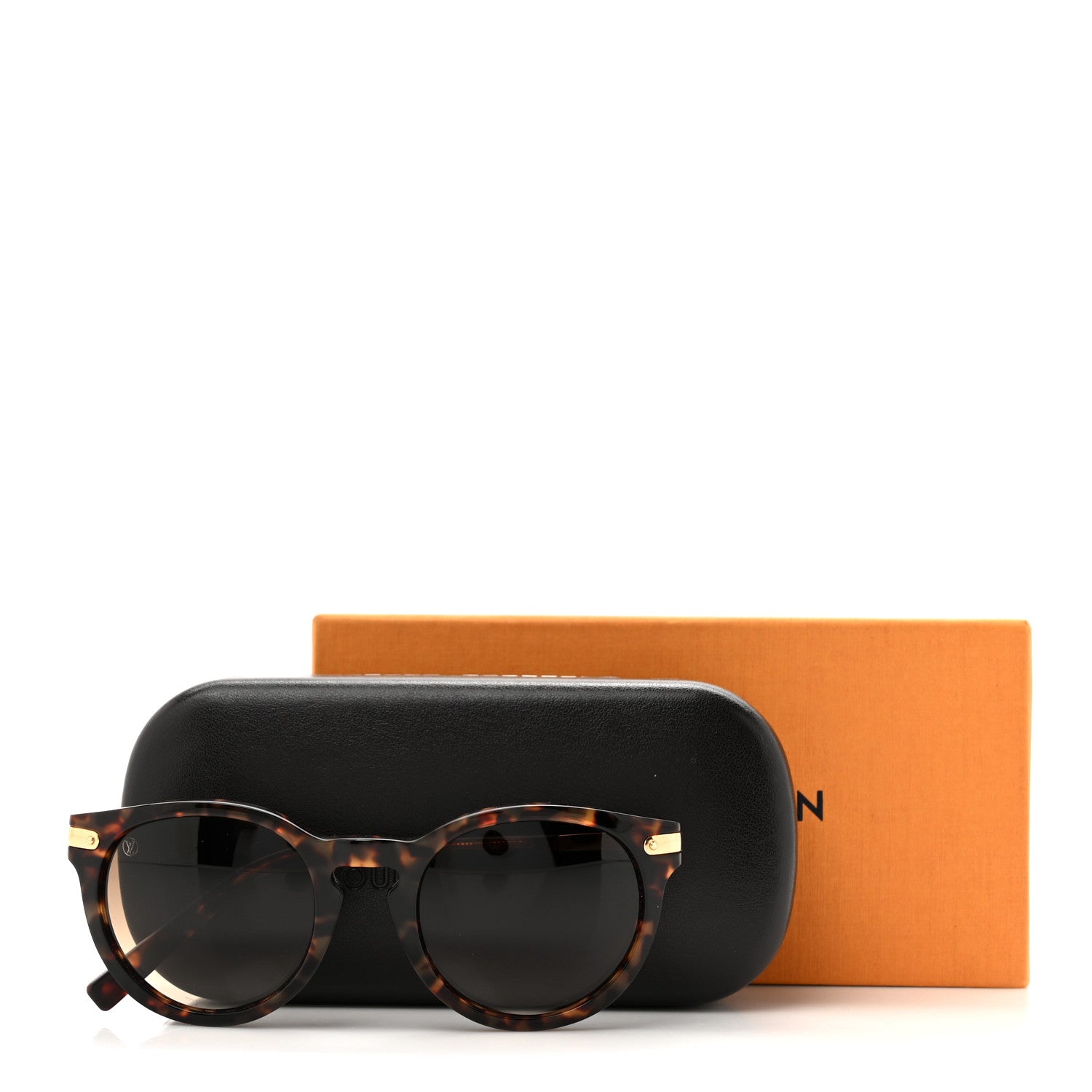 Louis Vuitton Acetate Round Sunglasses Z0837W Tortoise 7 of 7
