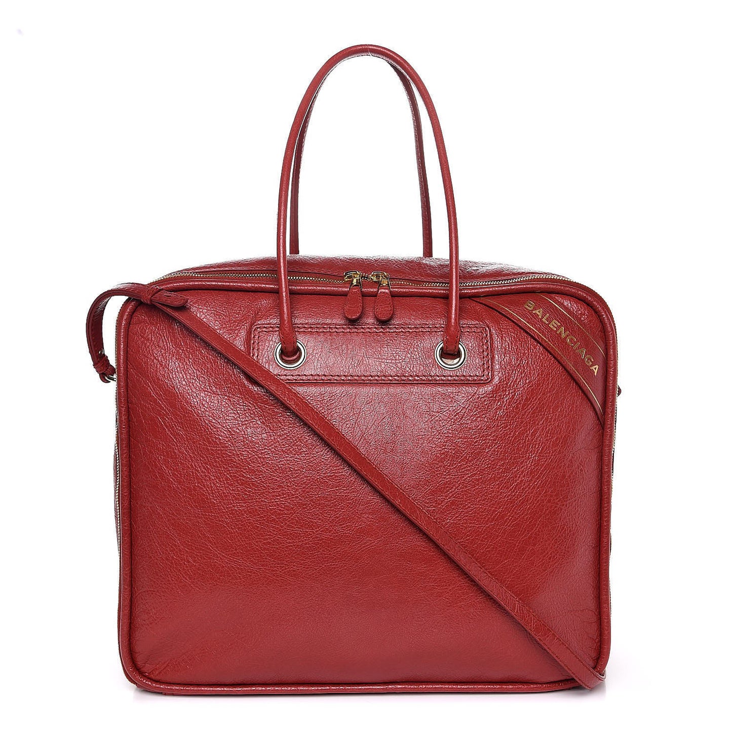 Agneau Medium Blanket Square Tote Rouge Brique