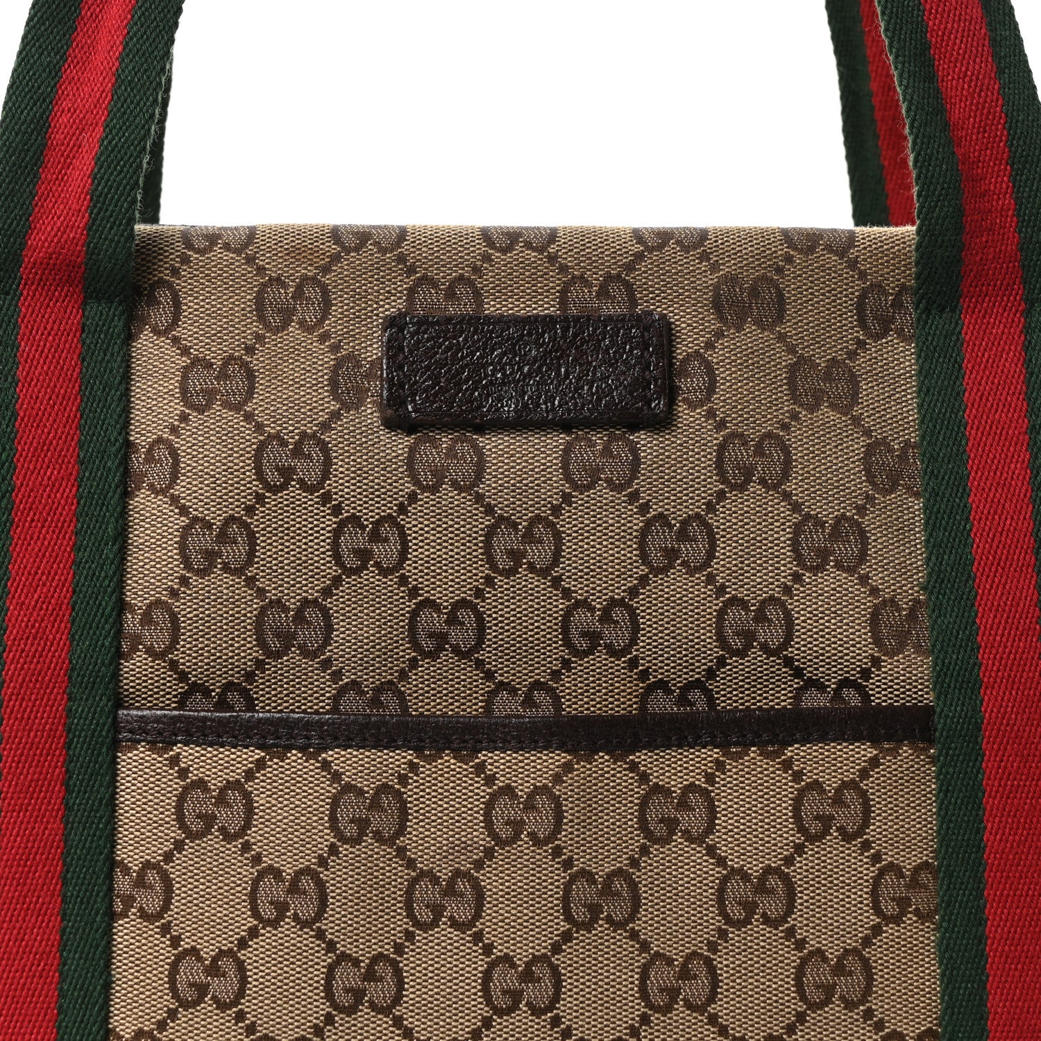 Gucci Monogram Web Carry On Tote Dark Brown 8 of 10