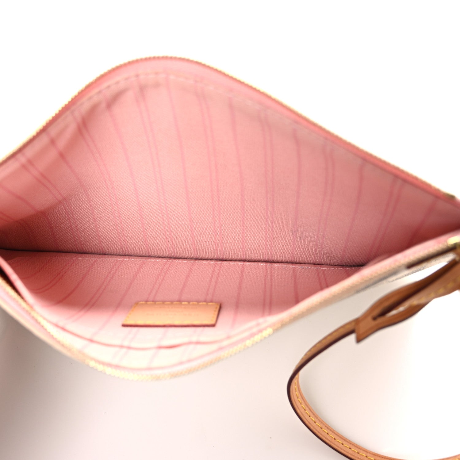 Louis Vuitton Damier Azur Neverfull MM GM Pochette Rose Ballerine 5 of 7