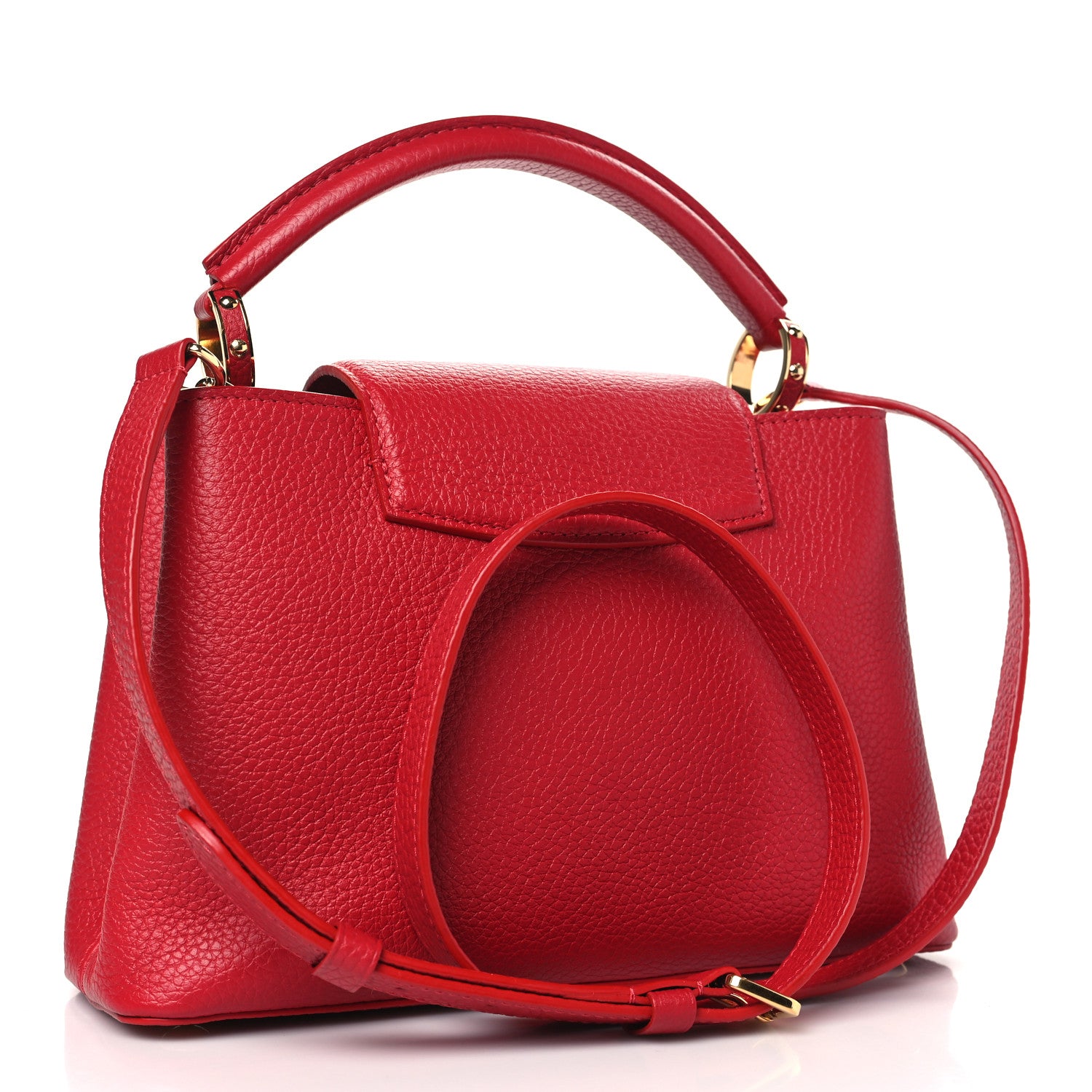 Louis Vuitton Taurillon Capucines BB Scarlet Red 3 of 9