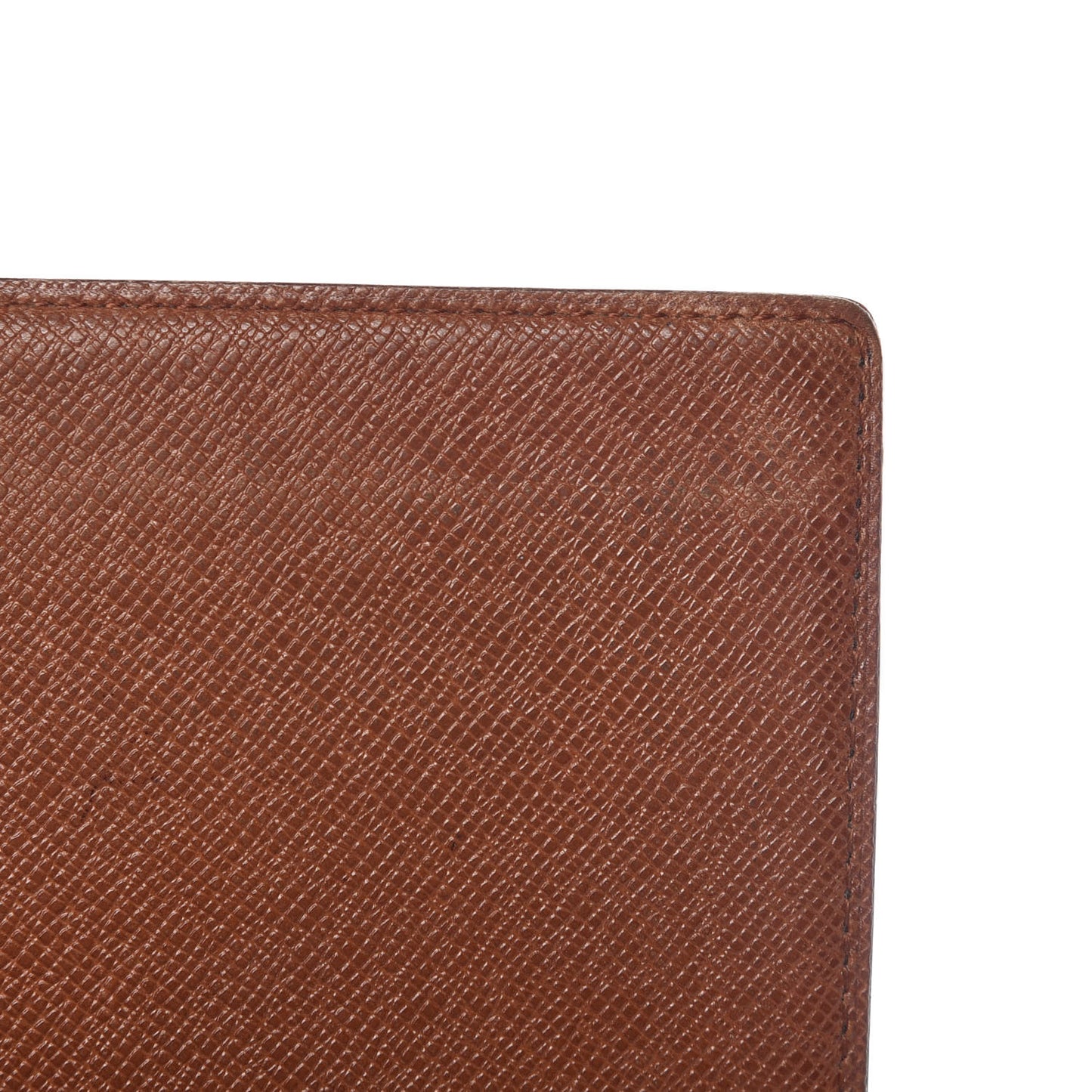 Monogram Simple Checkbook Holder Wallet