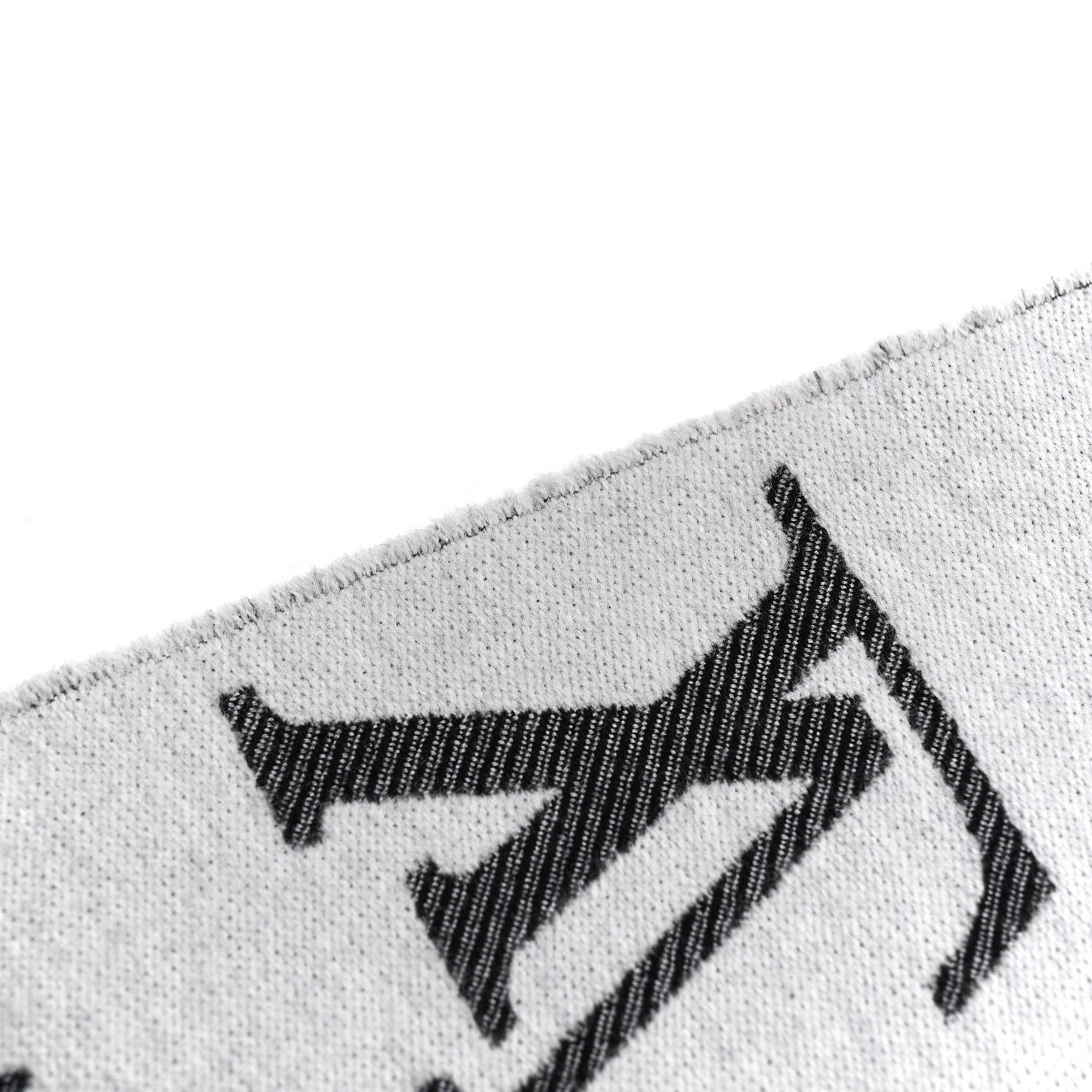 Wool Simply LV Scarf Black