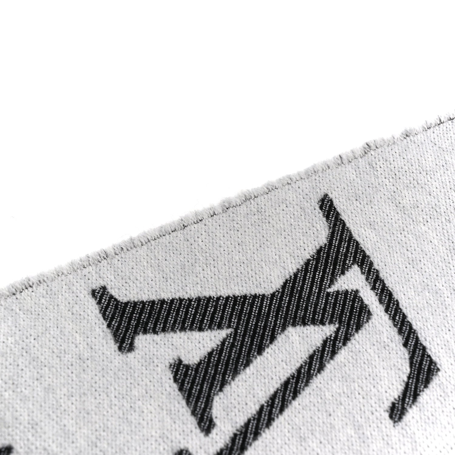 Louis Vuitton Wool Simply LV Scarf Black 4 of 4