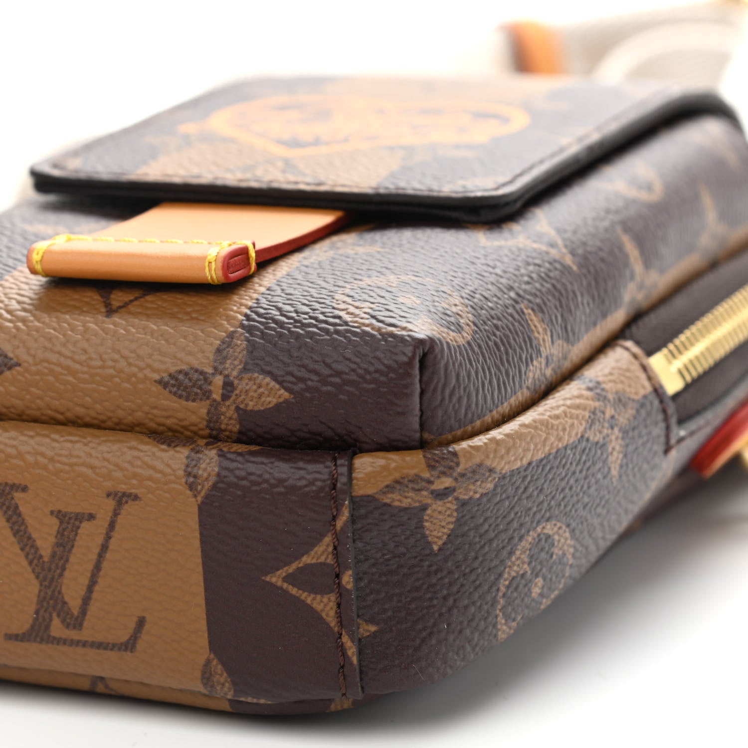 Louis Vuitton X NIGO Reverse Monogram Flat Double Phone Pouch 8 of 8