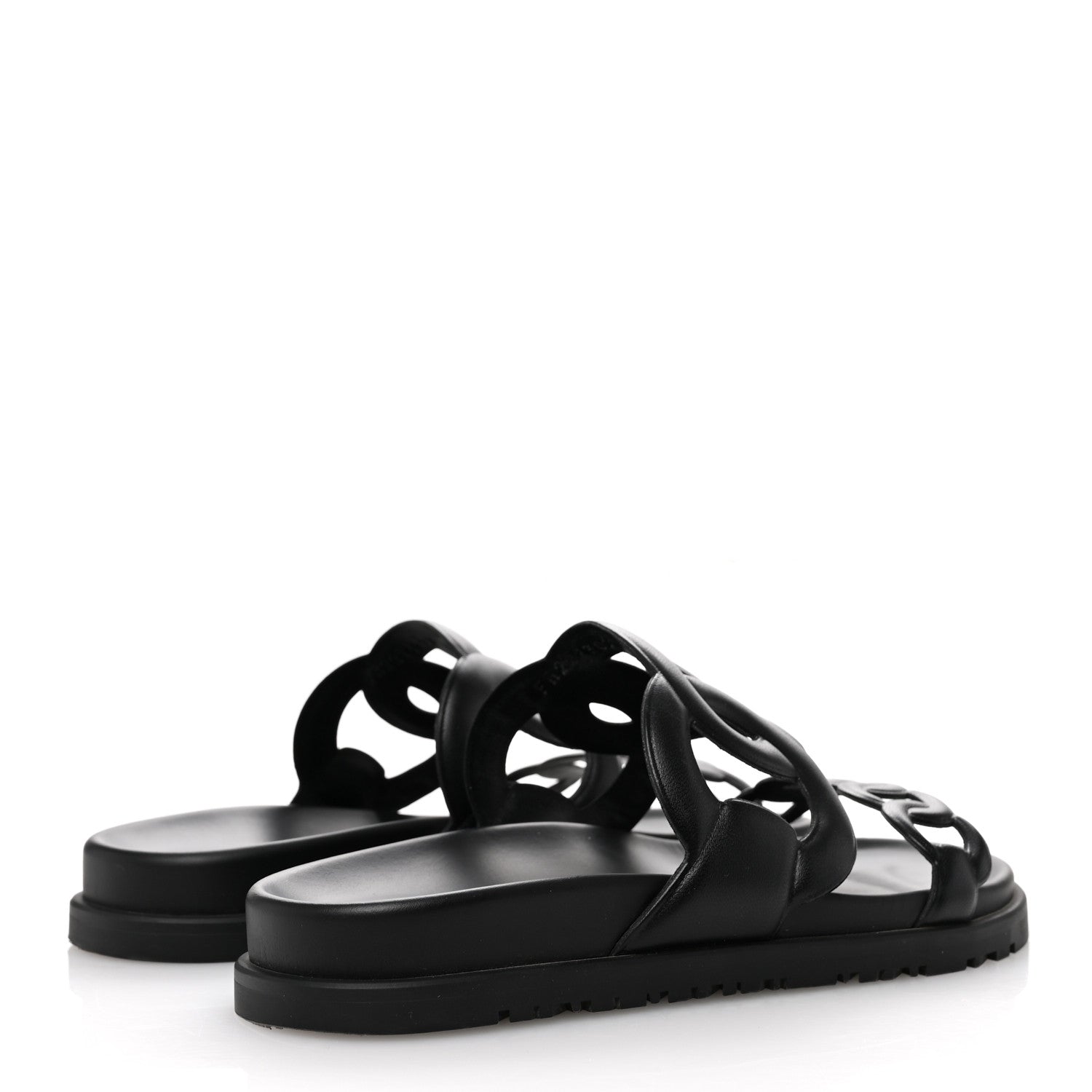 Hermes Nappa Extra Sandals 35.5 Black 5 of 10