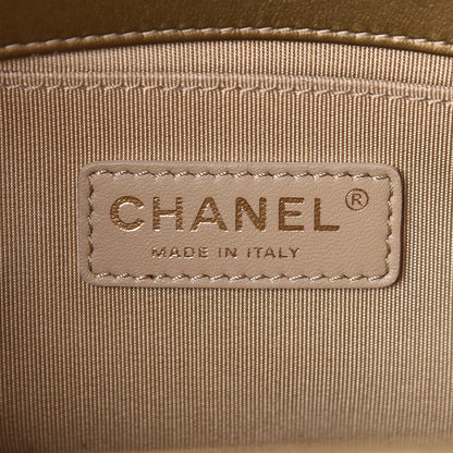 Chanel Metallic Patent Calfskin Quilted Medium Boy Flap Gold 6 of 10