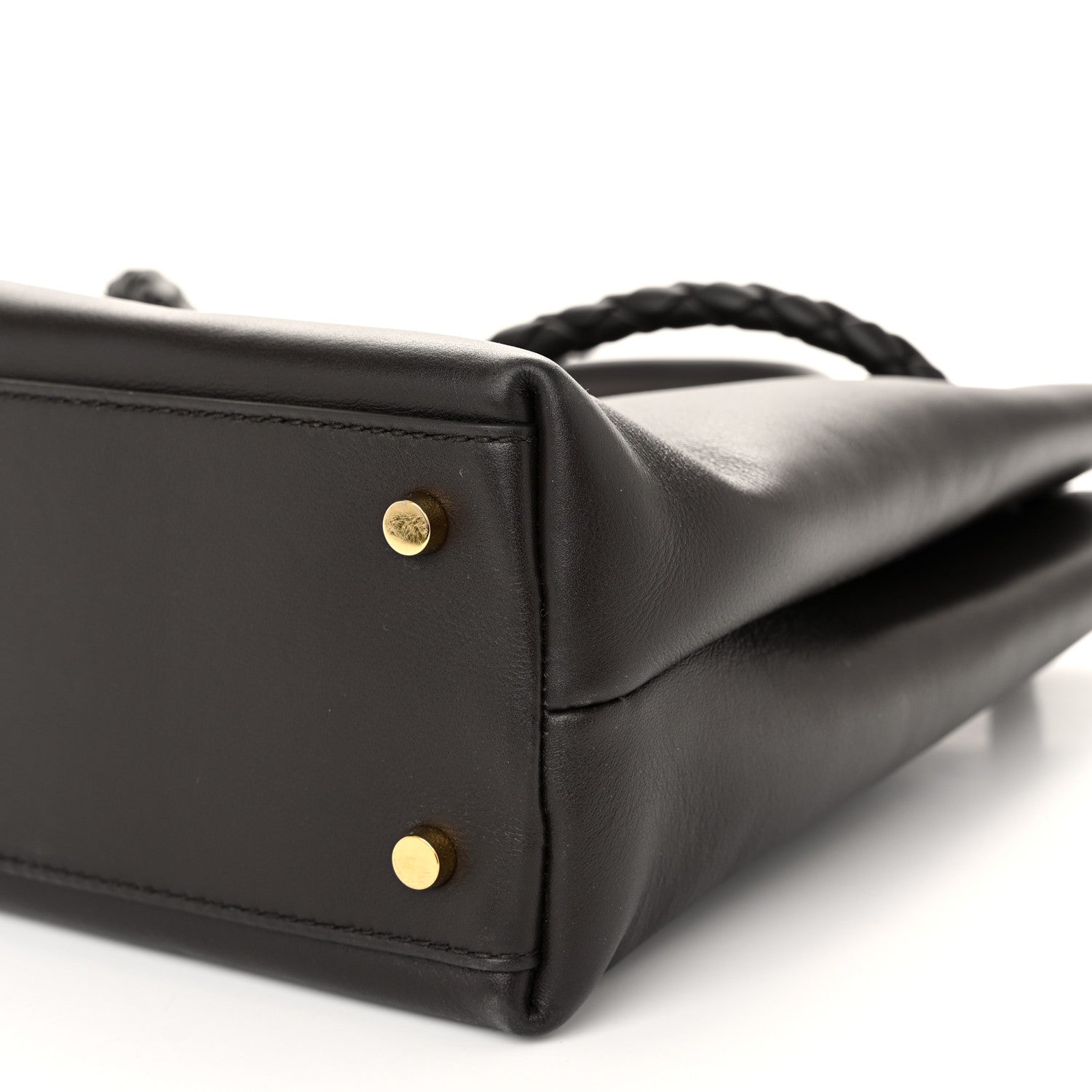 Bottega Veneta Silky Calfskin Medium Andiamo Shoulder Bag Fondant 10 of 10