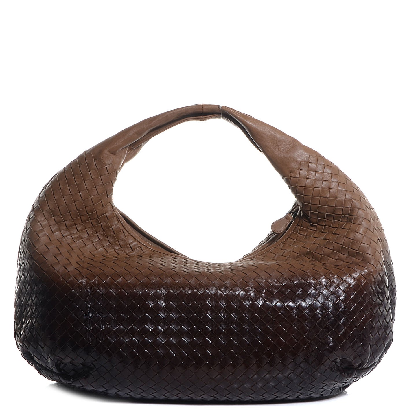 Nappa Patent Intrecciato Large Belly Veneta Ombre Hobo Chene