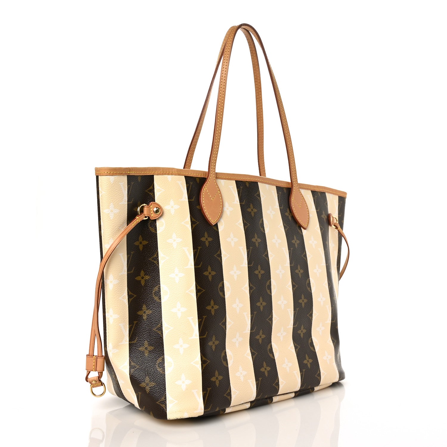 Louis Vuitton Monogram Rayures Neverfull MM 3 of 7