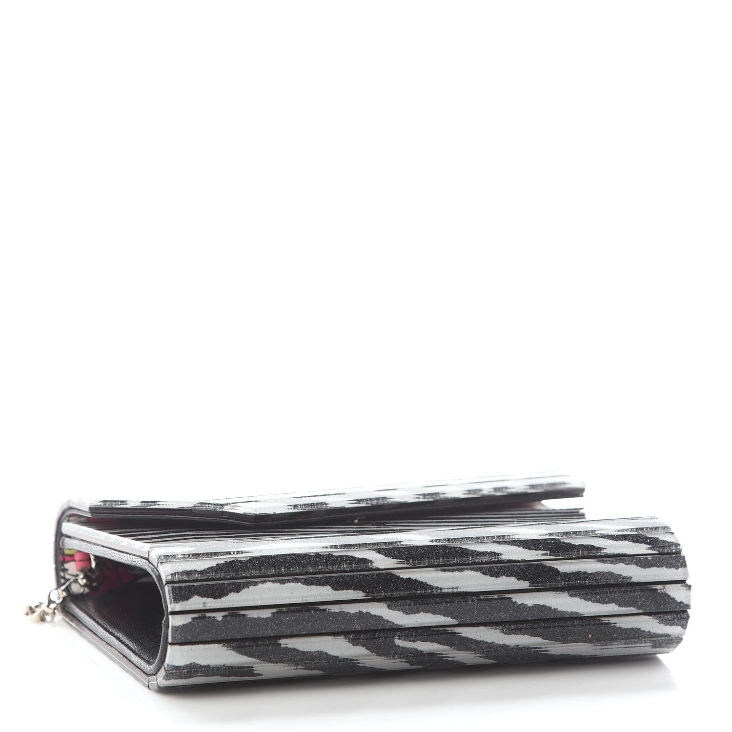 Jimmy Choo Acrylic Zebra Candy Clutch 3 of 7