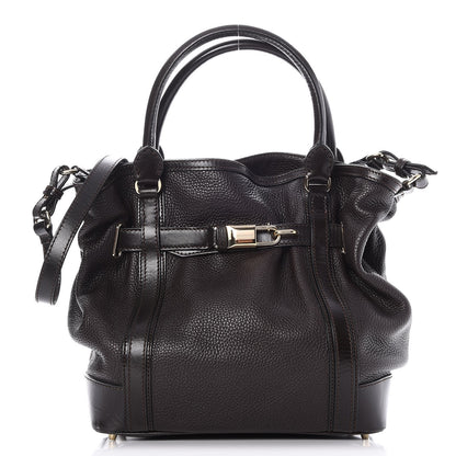 Burberry Grainy Calfskin Medium Golderton Tote Dark Chocolate 1 of 9