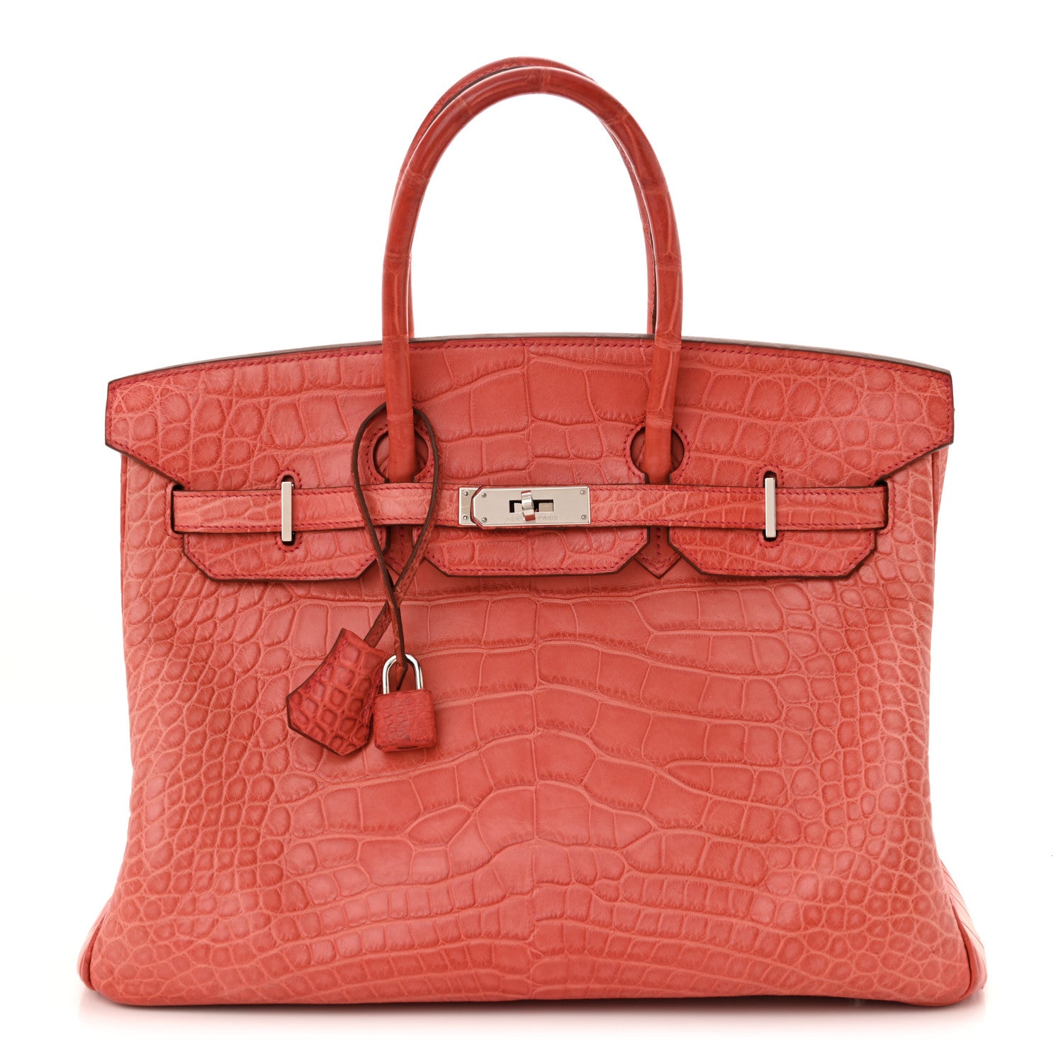 Hermes Matte Alligator Birkin 35 Bougainvillea 1 of 18