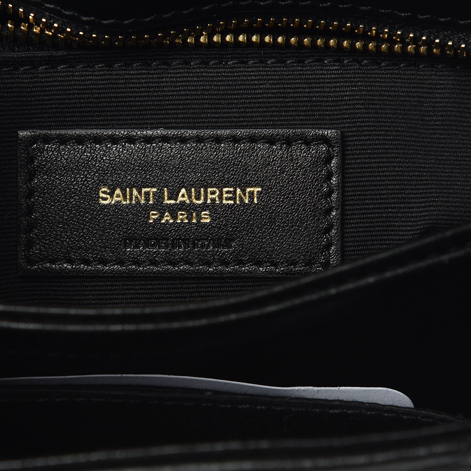 Saint Laurent Calfskin Y Quilted Monogram Toy Loulou Crossbody Bag Black 9 of 10