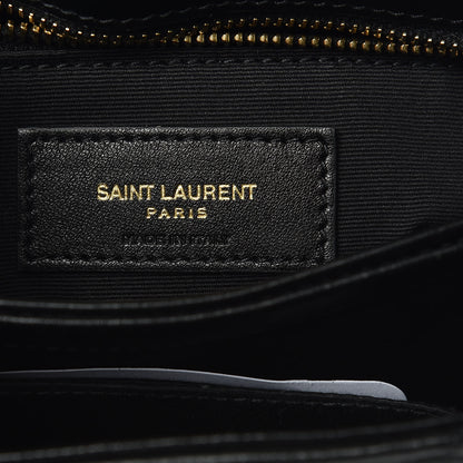Saint Laurent Calfskin Y Quilted Monogram Toy Loulou Crossbody Bag Black 9 of 10