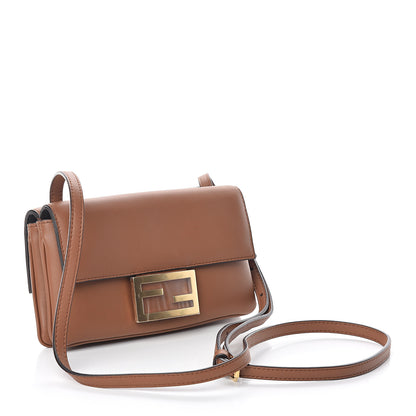 Fendi Vitello Grace Matte Duo Baguette Camel 2 of 8
