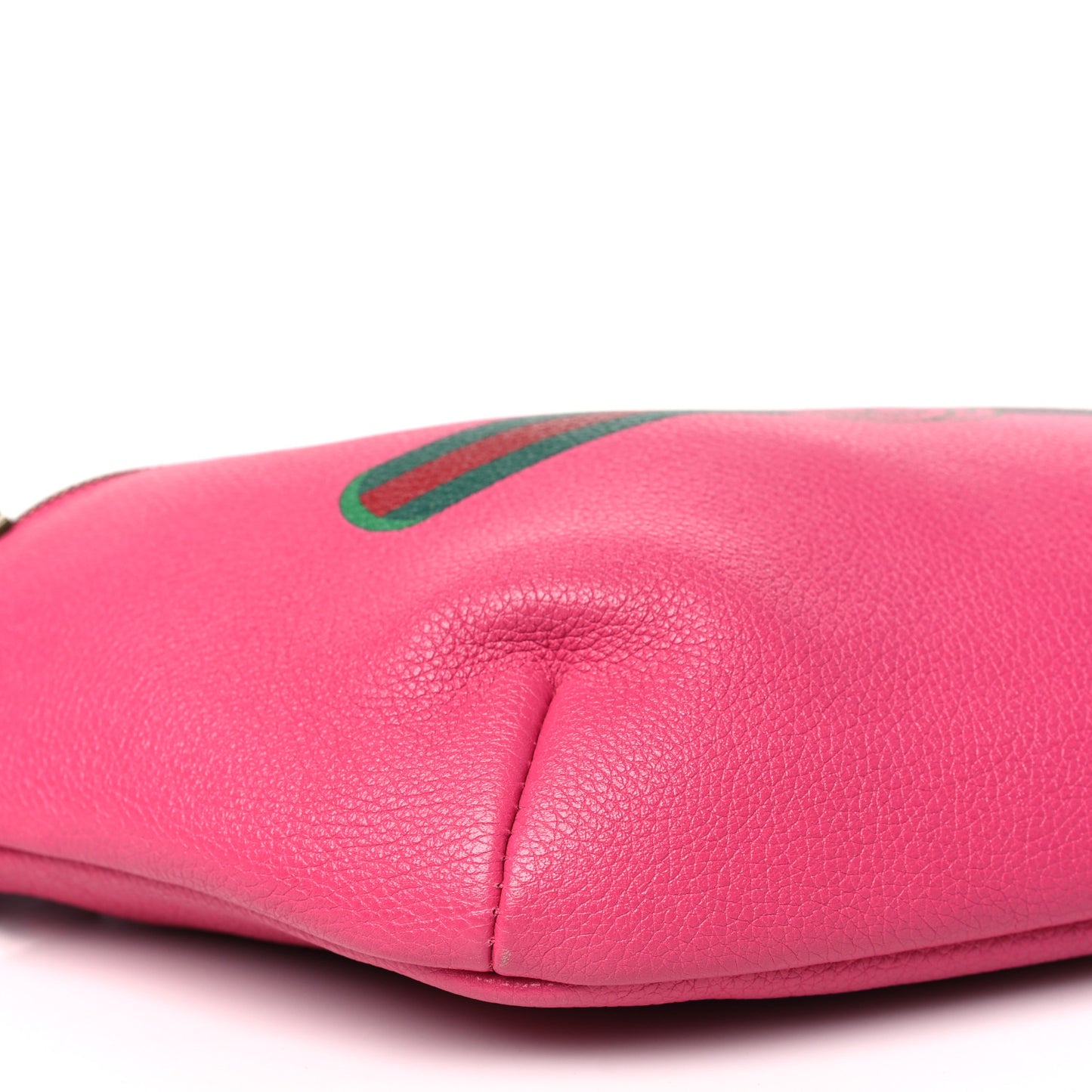 Grained Calfskin Logo Belt Bag Pink
