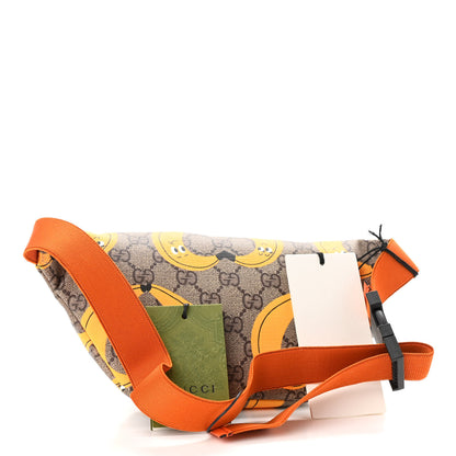 Gucci GG Supreme Monogram Banana Childrens Belt Bag Beige Ebony Multicolor Carrot Orange 3 of 9
