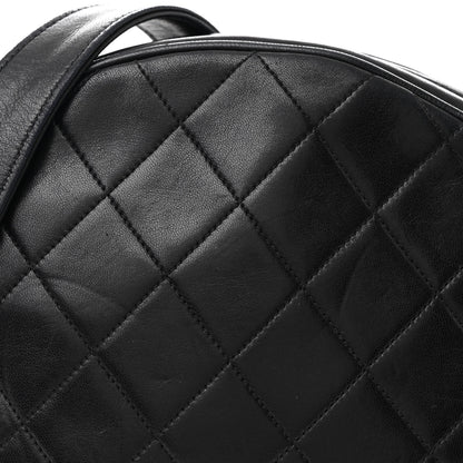 Chanel Lambskin Quilted Round Tassel Crossbody Bag Black 8 of 14