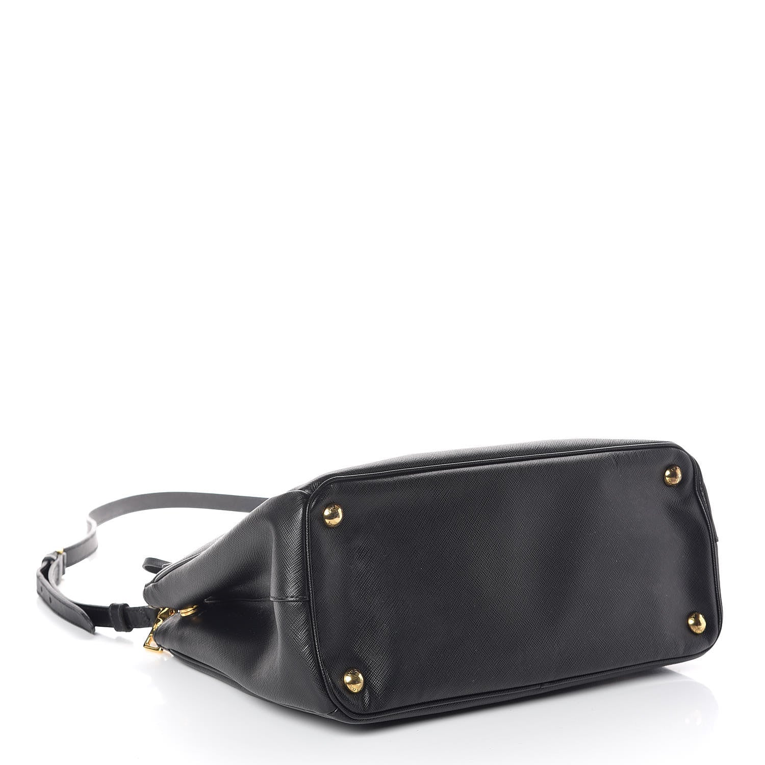 Prada Saffiano Small Galleria Double Zip Tote Black 4 of 9