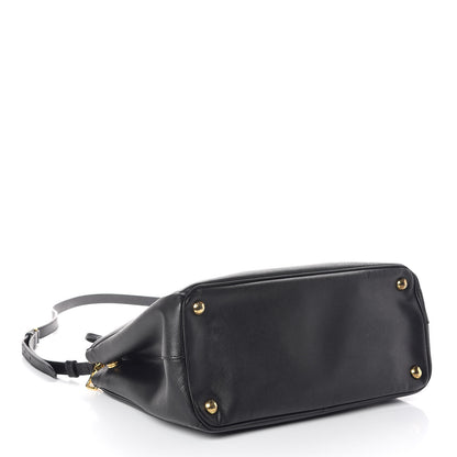 Prada Saffiano Small Galleria Double Zip Tote Black 4 of 9