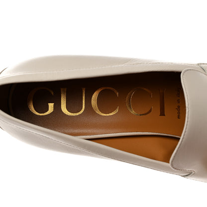 Gucci Malaga Kid Interlocking G Fringe 55mm Loafer Pumps 40 Mystic White 6 of 11