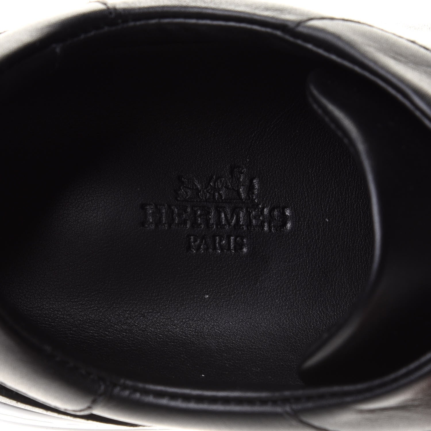 Hermes Calfskin Day Sneakers 37 Black 7 of 13