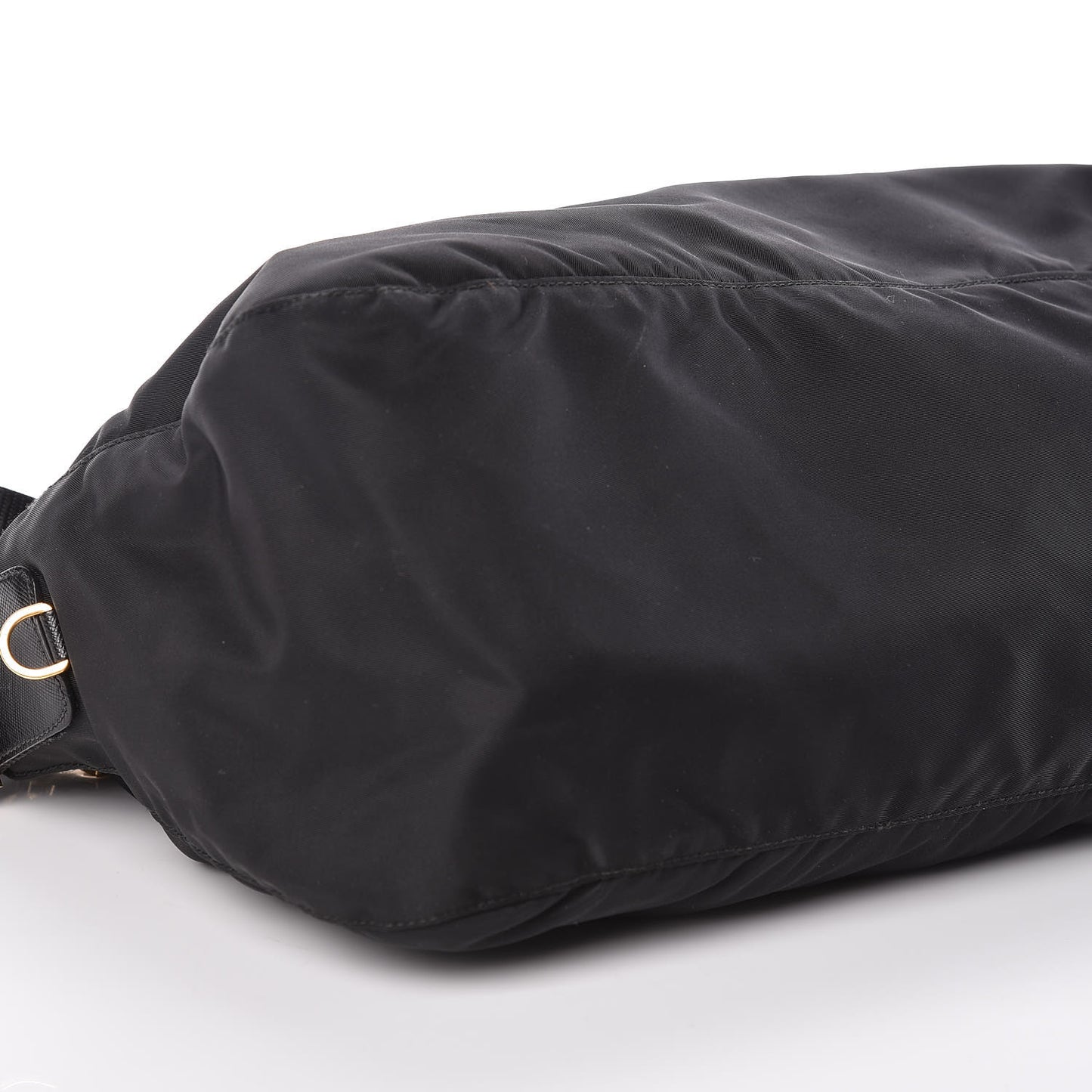 Nylon Vela Colour Messenger Bag Black