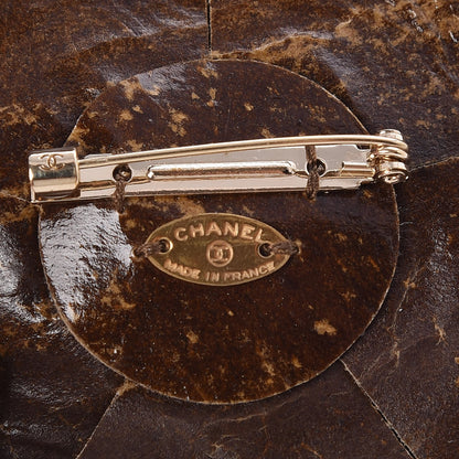 Chanel Metallic Lambskin Camellia Brooch Gold 4 of 5