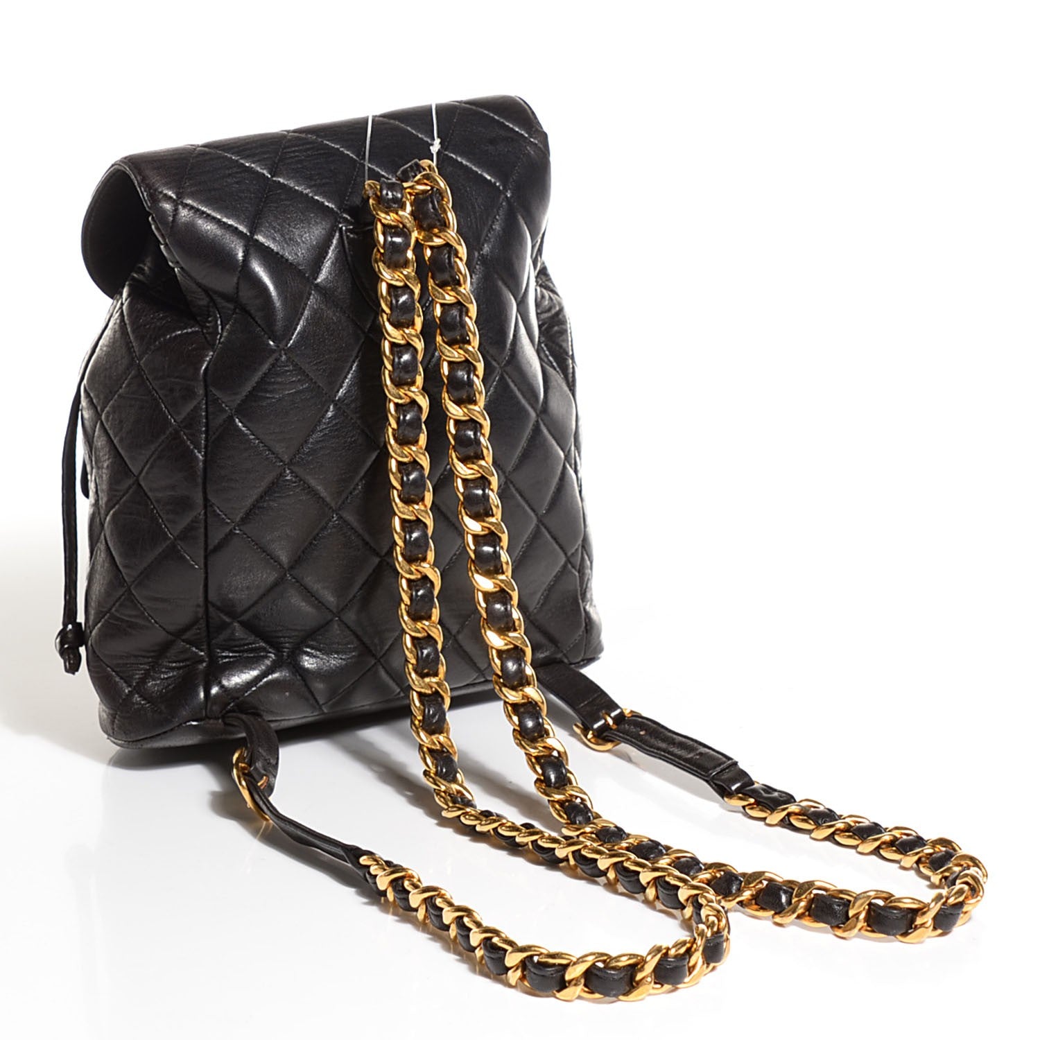 Chanel Lambskin Quilted Backpack Black 3 of 9