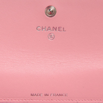 Chanel Lambskin Camellia Coin Purse Pink 7 of 9