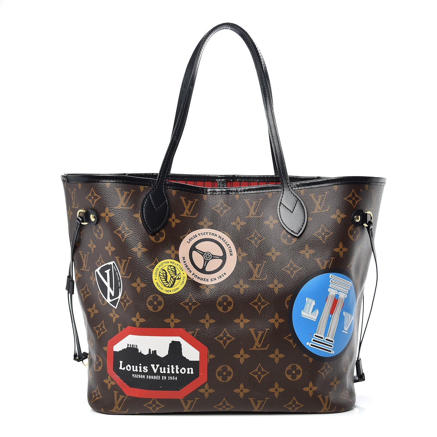 Louis Vuitton Monogram World Tour Neverfull MM 3 of 24