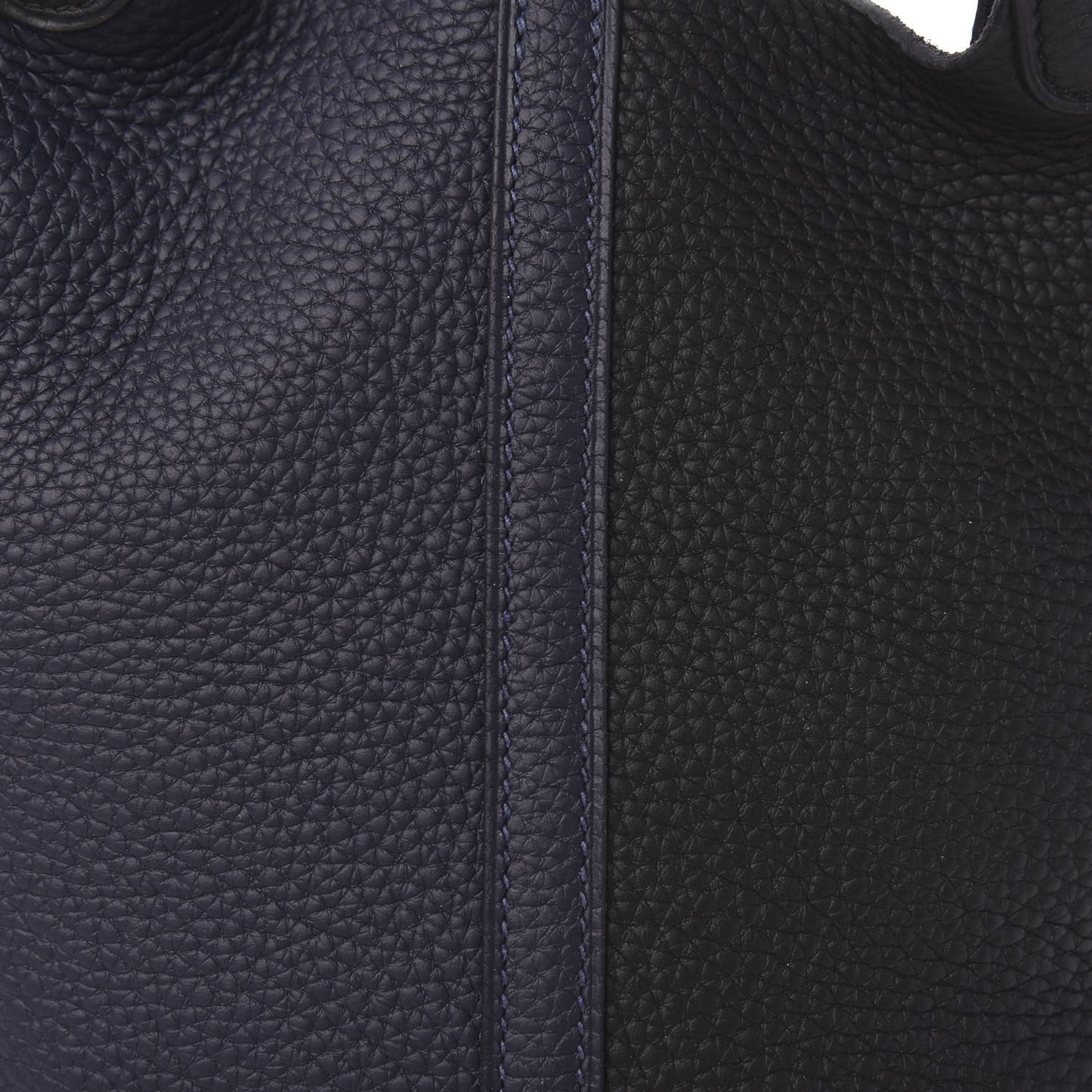 Taurillon Clemence Casaque Picotin Lock 18 PM Blue Nuit Black Bleu Frida