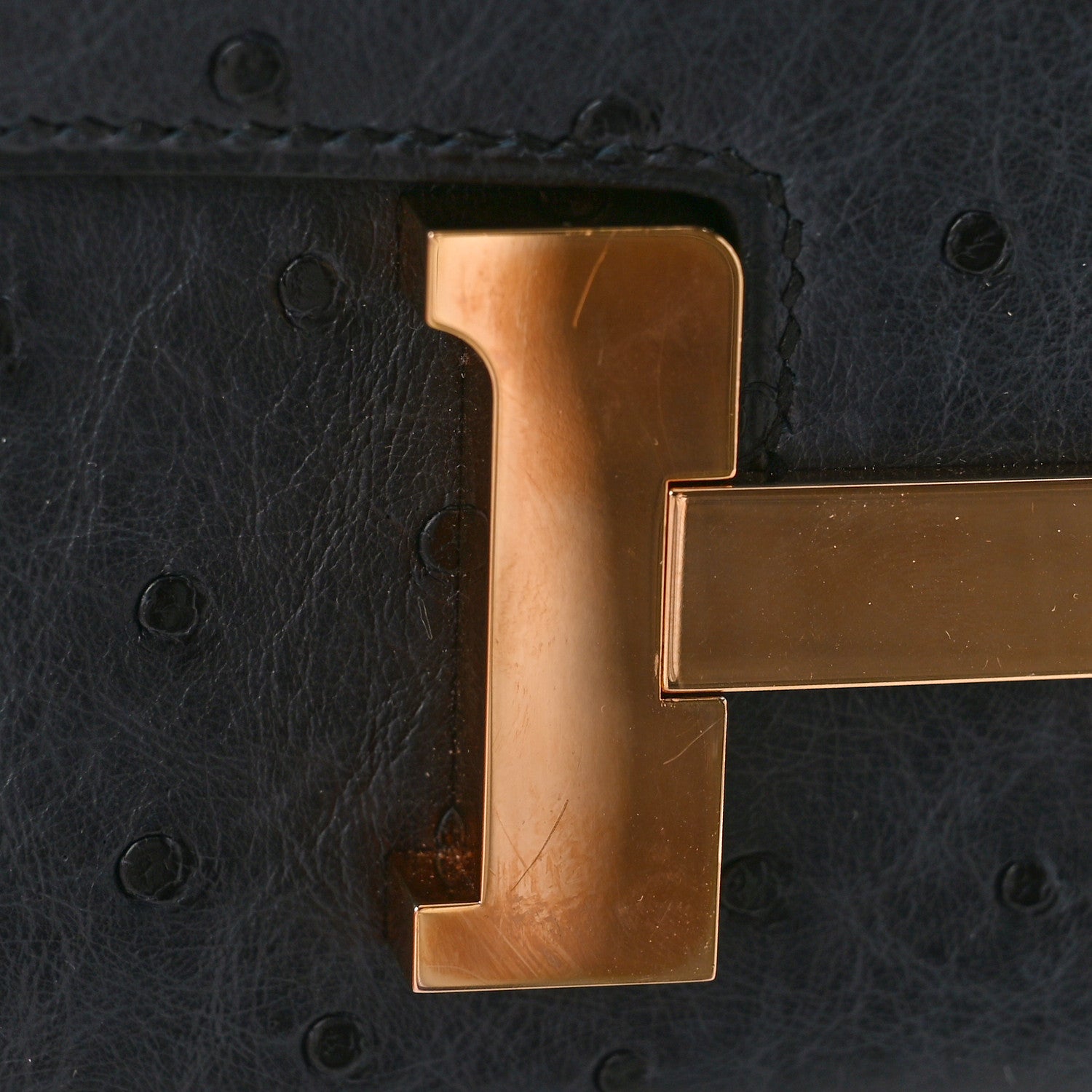 Hermes Ostrich Constance 18 Bleu Indigo 13 of 13