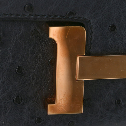 Hermes Ostrich Constance 18 Bleu Indigo 13 of 13