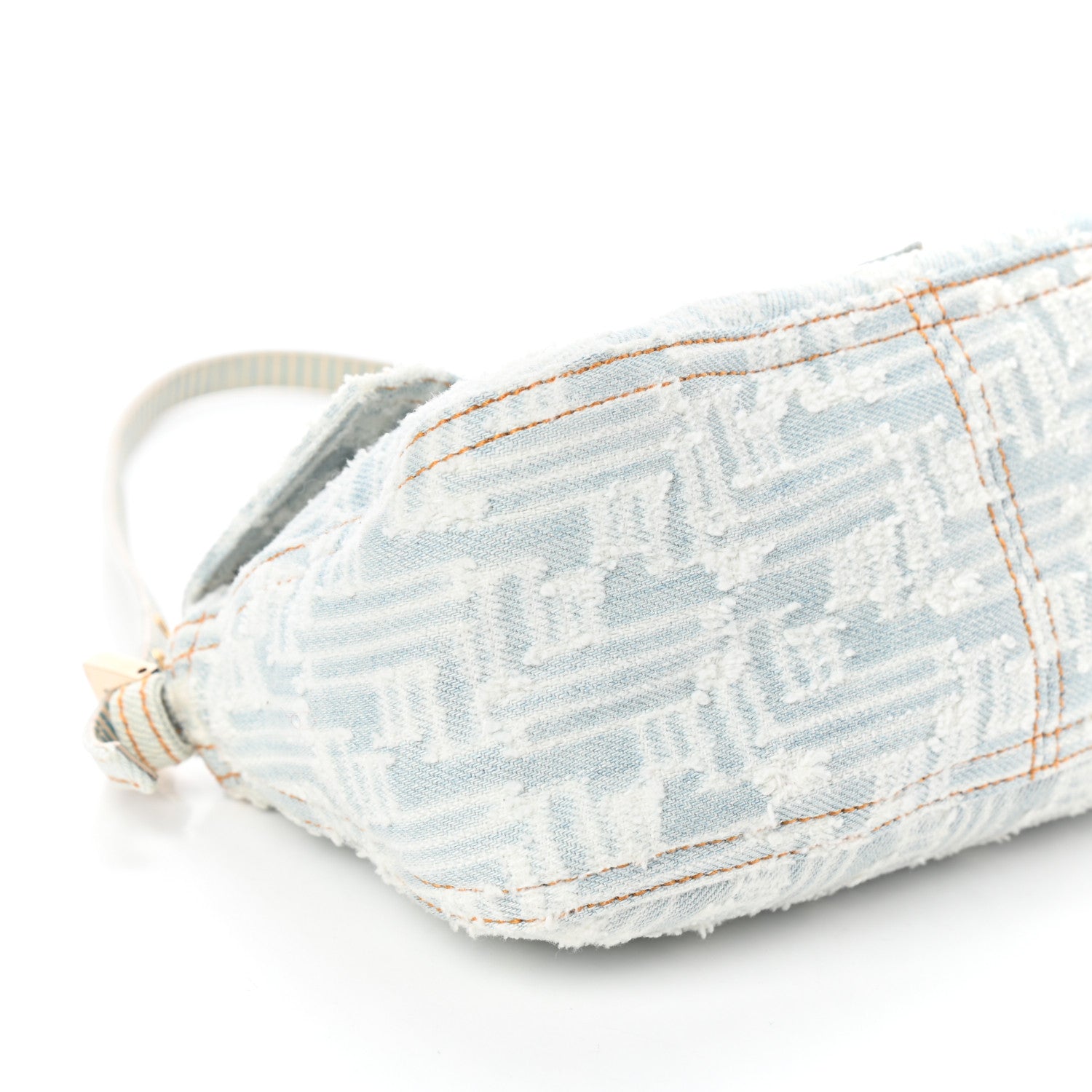 Fendi Denim Zucca Mini Mama Baguette Blue 7 of 8