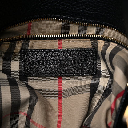 Burberry London Grainy Calfskin Medium Cale Hobo Black 6 of 27