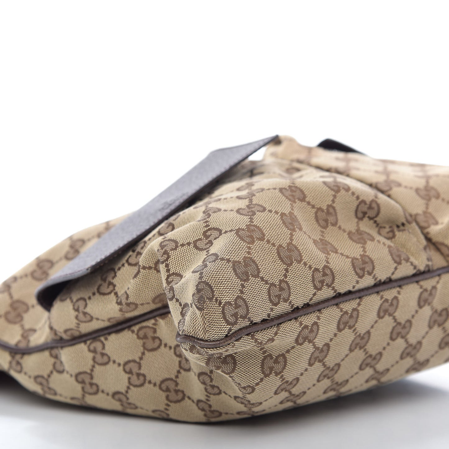 Monogram Web Medium Double Pocket Messenger Bag Dark Brown