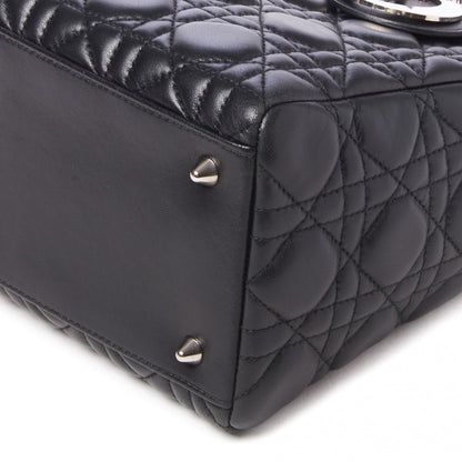 Christian Dior Lambskin Cannage Medium Lady Dior Black 5 of 8