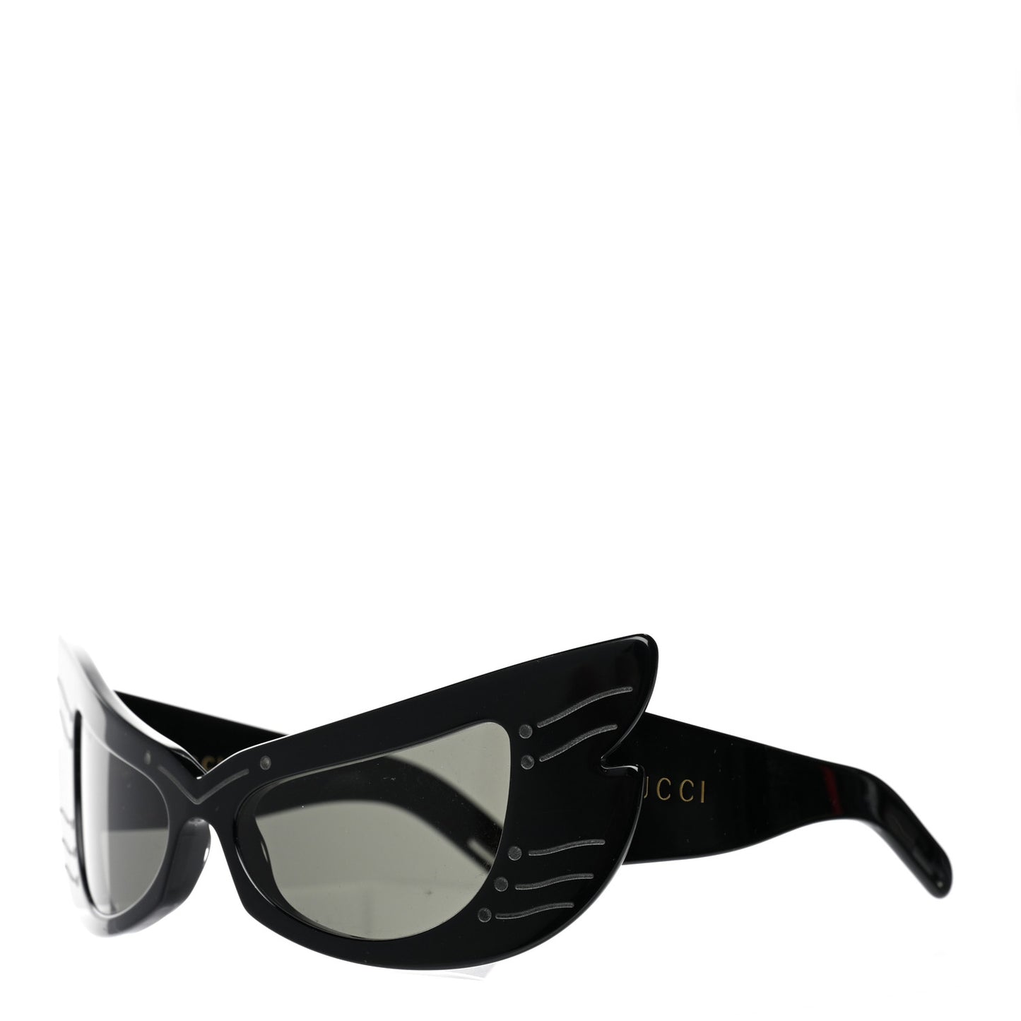 Acetate Cat Eye Hollywood Forever Sunglasses GG0710S Black