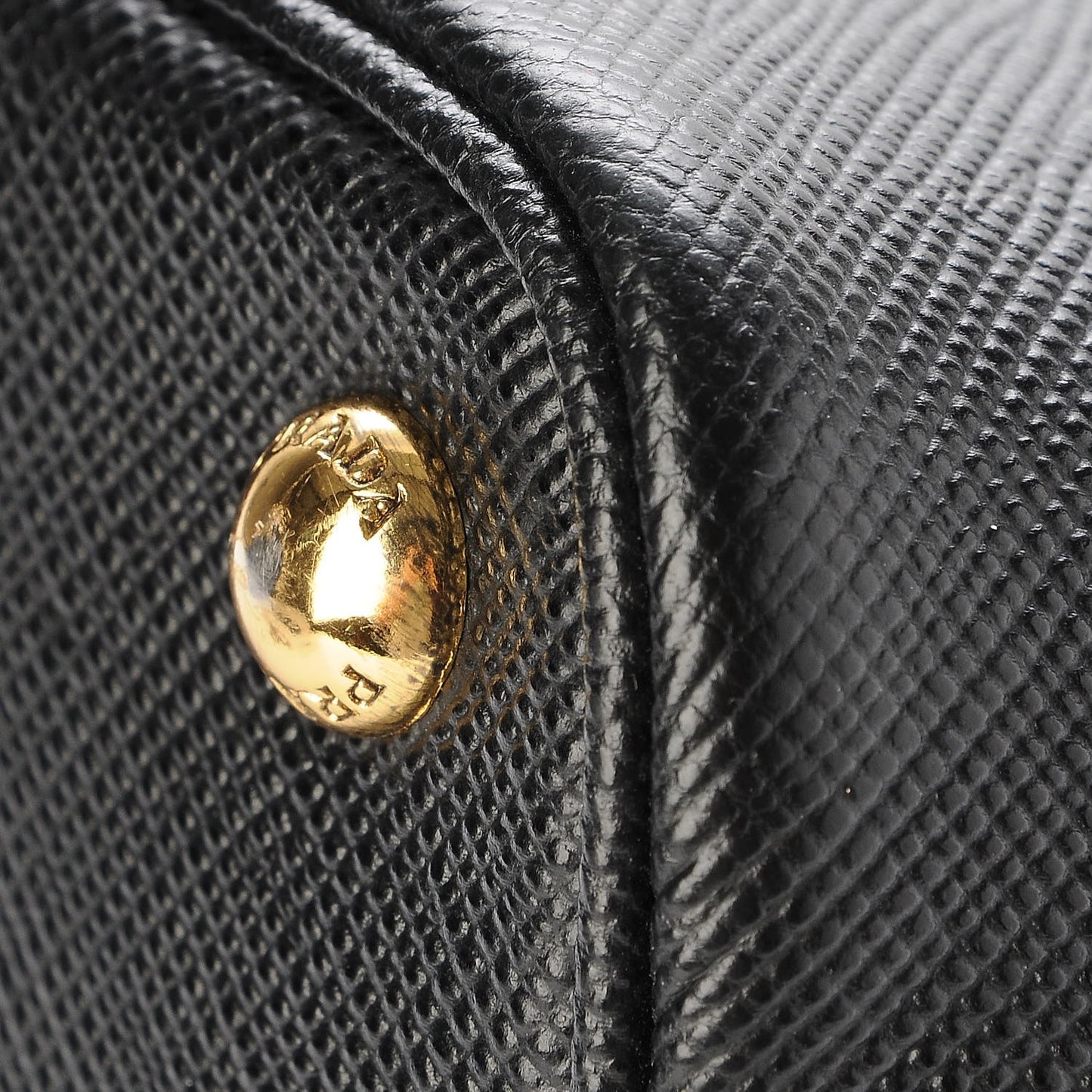 Saffiano Cuir Large Double Bag Black Mughetto