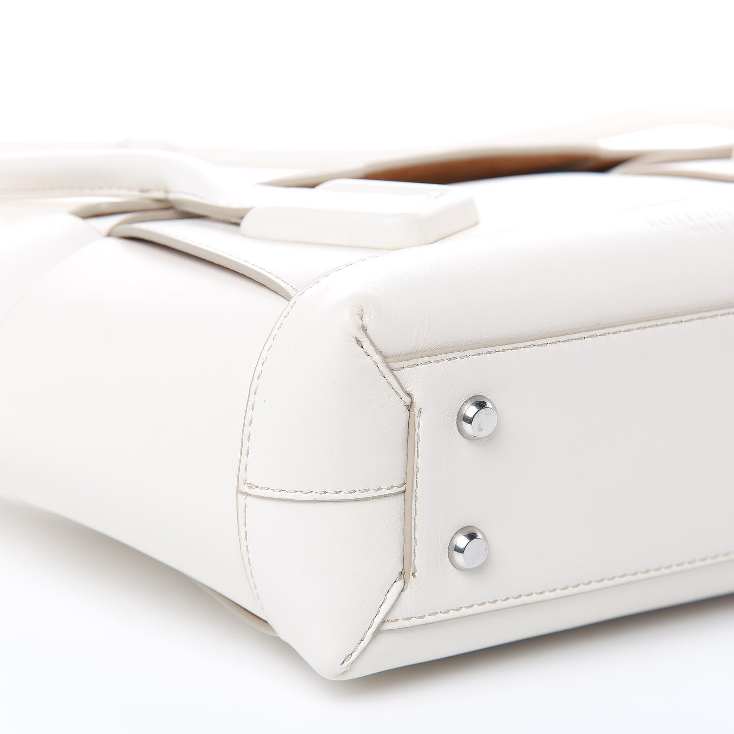 Bottega Veneta French Calfskin Maxi Intrecciato Arco 33 Bianco 8 of 11