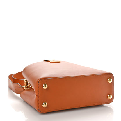Louis Vuitton Calfskin Bolsa Capucines BB Caramel 4 of 9
