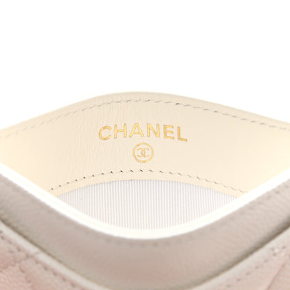 Chanel Caviar Quilted Card Holder White 6 of 9