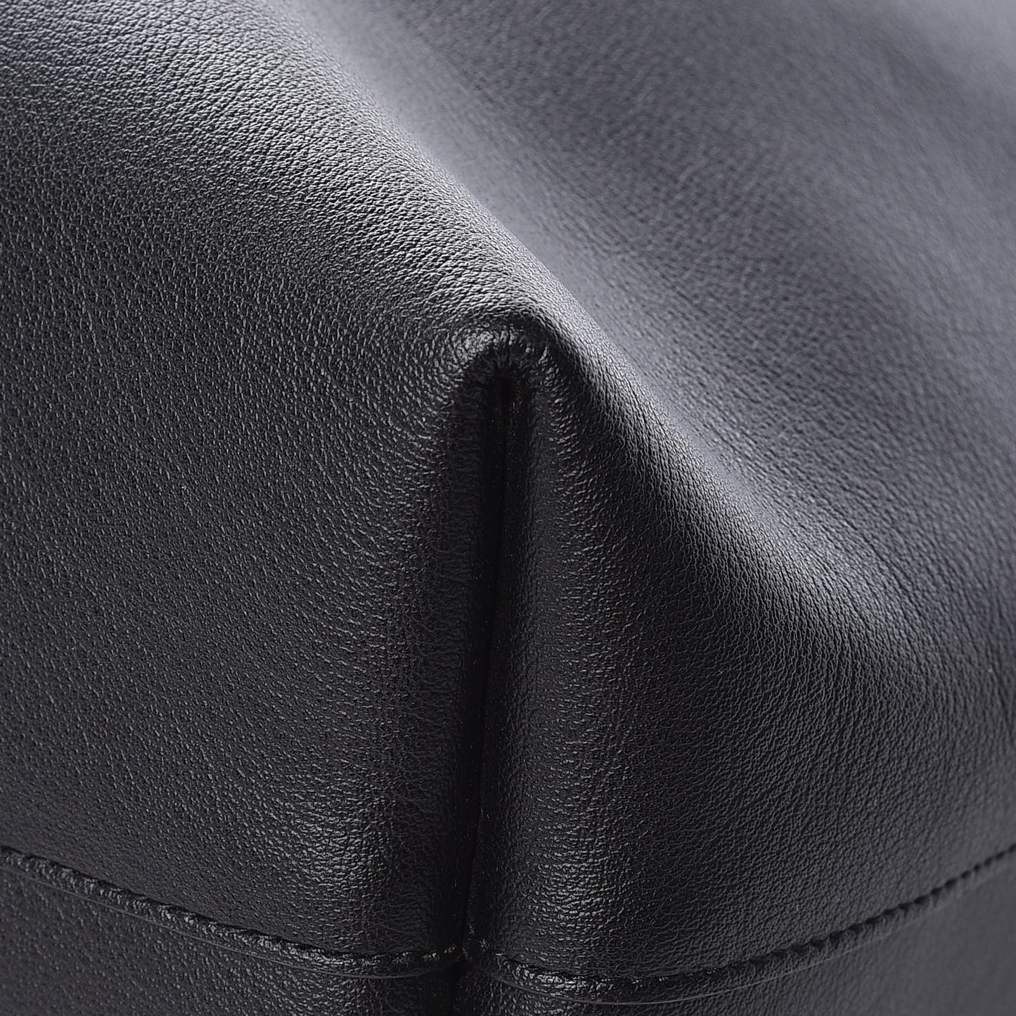 Calfskin Large Shopping Tote Black
