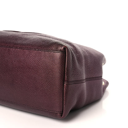 Gucci Metallic Cellarius Calfskin Medium Soho Chain Shoulder Bag Classic Burgundy 9 of 11