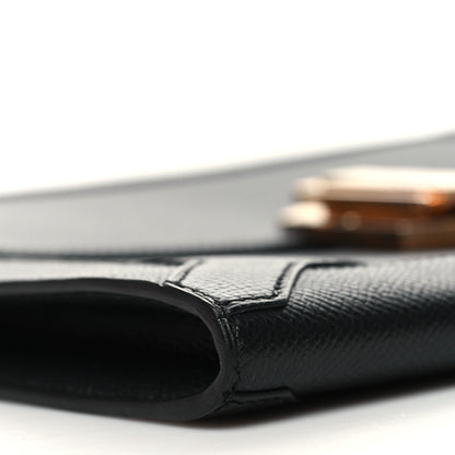 Hermes Epsom Fleche D Or Clutch Black 9 of 12