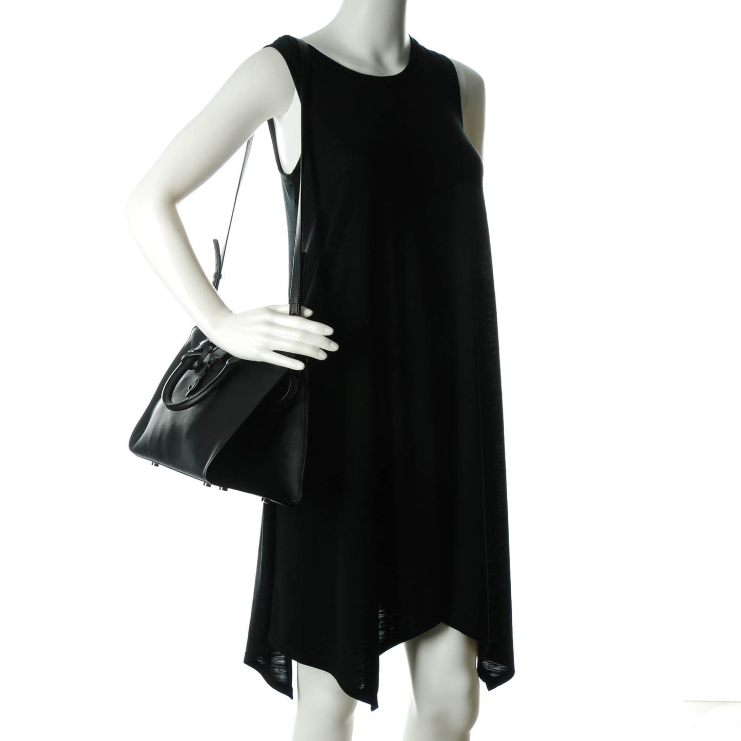 Calfskin Small Monogram Cabas Black