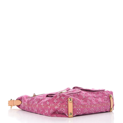 Louis Vuitton Denim Baggy GM Fuchsia 4 of 11
