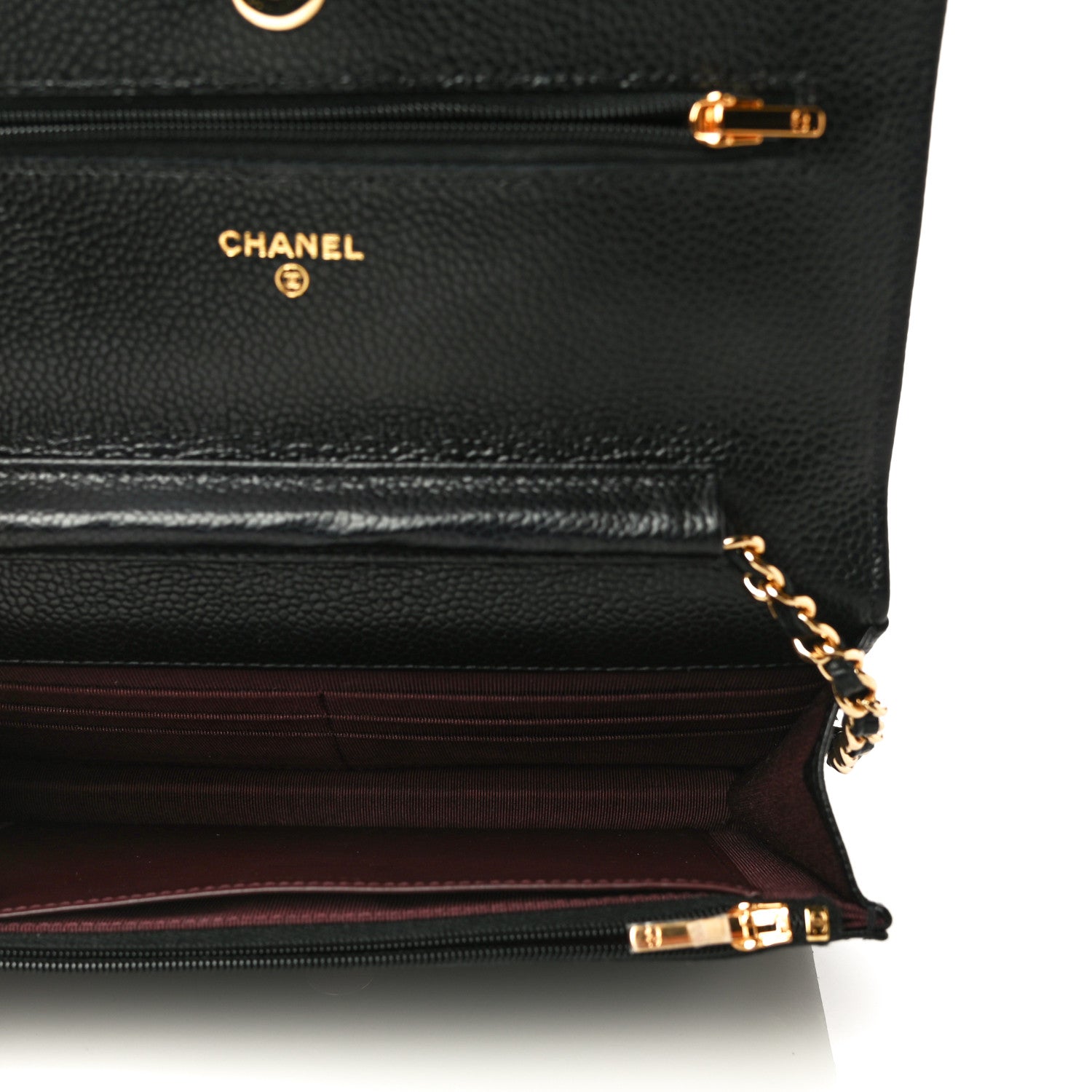 Chanel Caviar Quilted Wallet On Chain WOC Black 5 of 12